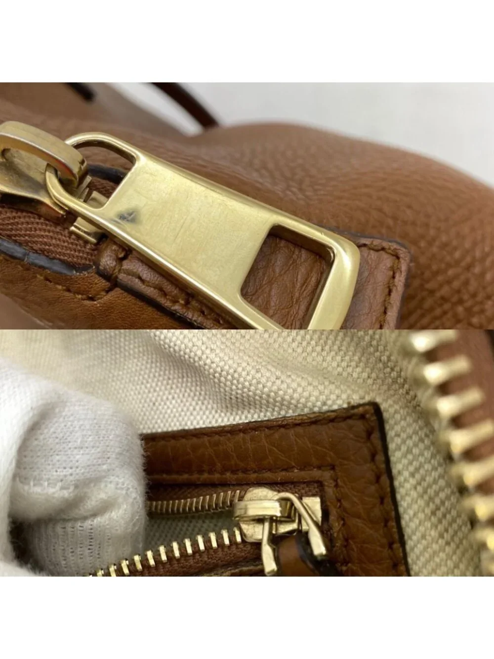 Gucci Handbag Leather Brown Travel Business - Picture 9 of 11